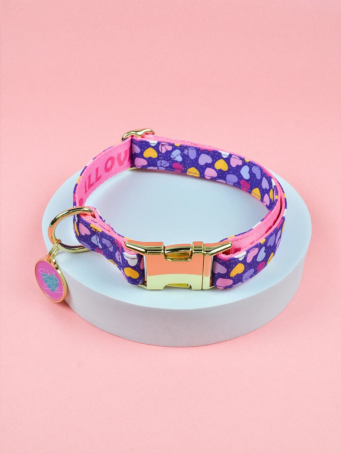 Dog And Cat Adjustable Collar With Pendant